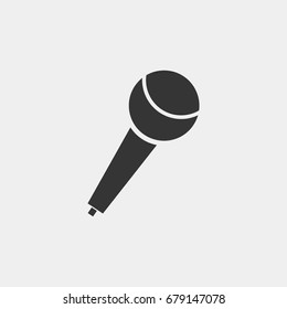 Microphone  icon illustration isolated vector sign symbol