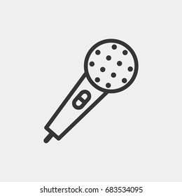 Microphone icon illustration isolated vector sign symbol