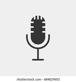 Microphone  icon illustration isolated vector sign symbol