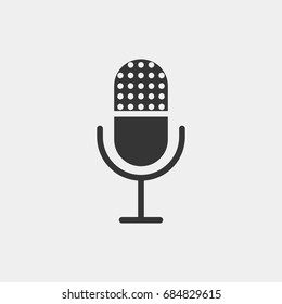 Microphone  icon illustration isolated vector sign symbol