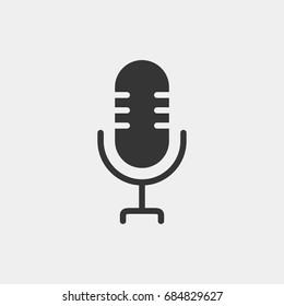 Microphone  icon illustration isolated vector sign symbol