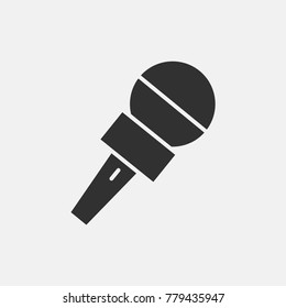 Microphone icon illustration isolated vector sign symbol