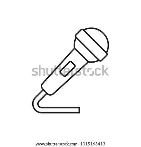 microphone icon illustration isolated vector sign symbol