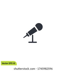 microphone icon illustration vector eps 10 logo template