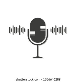 
Microphone. icon. Illustration. Vector eps10