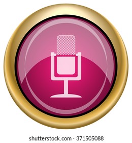 Microphone icon. Internet button on white background. EPS10 vector.
