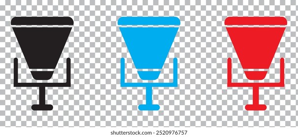 Microphone Icon isolated on PNG background. vector illustration.