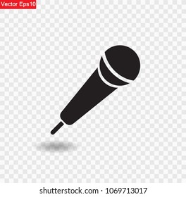 Microphone Icon  Isolated On Transparent Background,Vector Illustration EPS10