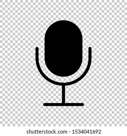 microphone icon isolated on transparent background
