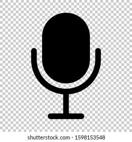 microphone icon isolated on transparent background