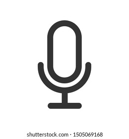 Microphone icon isolated on white background. Voice symbol modern, simple, vector, icon for website design, mobile app, ui. Vector Illustration