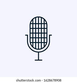 Microphone icon isolated on white background