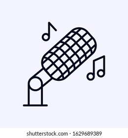 Microphone icon isolated on white background