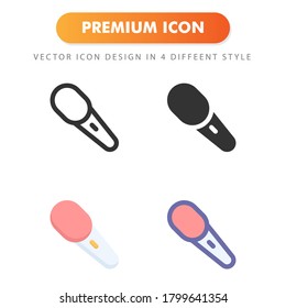 microphone icon isolated on white background. for your web site design, logo, app, UI. Vector graphics illustration and editable stroke. EPS 10.