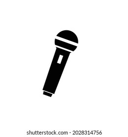 Microphone icon, isolated on white background.