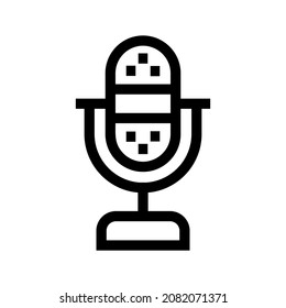 Microphone icon isolated on white background