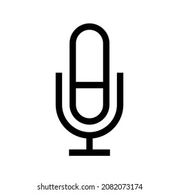 Microphone icon isolated on white background