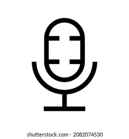 Microphone icon isolated on white background