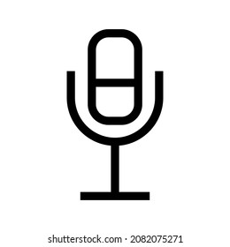 Microphone icon isolated on white background