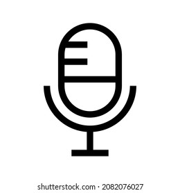 Microphone icon isolated on white background