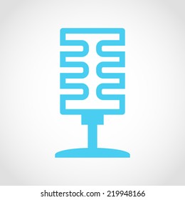 Microphone Icon Isolated on White Background