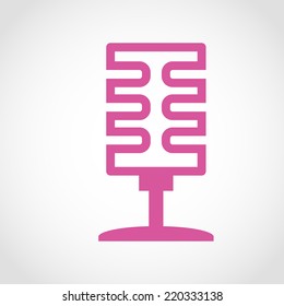 Microphone Icon Isolated on White Background