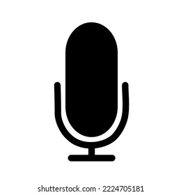 Microphone icon isolated on white background, vector illustration