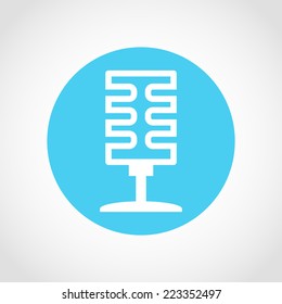 Microphone Icon Isolated on White Background