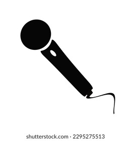 Microphone icon isolated on white background. Vector illustration