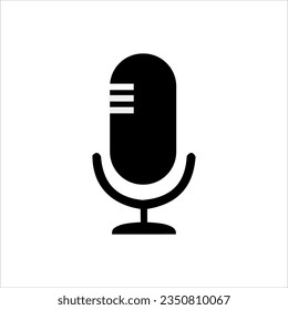 Microphone icon isolated on white background.sound, record icon. Microphone - Recording studio symbol