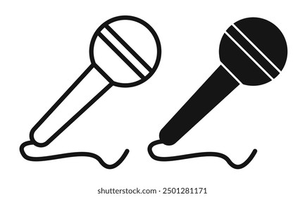 Microphone icon isolated on white background