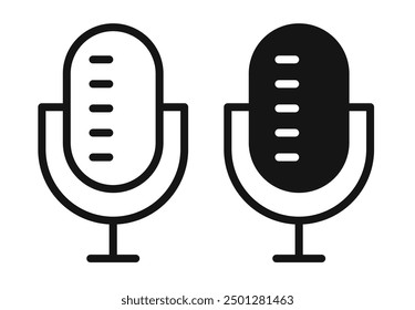 Microphone icon isolated on white background