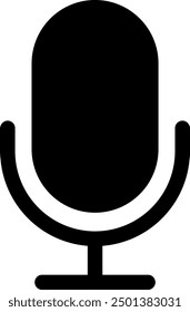 The microphone icon isolated on white background