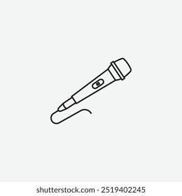 Microphone icon isolated on white background