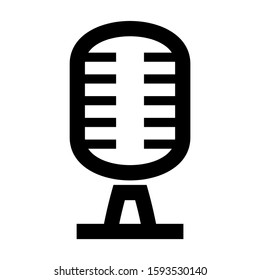 microphone icon isolated sign symbol vector illustration - high quality black style vector icons

