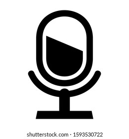 microphone icon isolated sign symbol vector illustration - high quality black style vector icons
