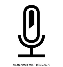 microphone icon isolated sign symbol vector illustration - high quality black style vector icons
