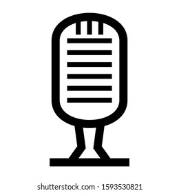 microphone icon isolated sign symbol vector illustration - high quality black style vector icons

