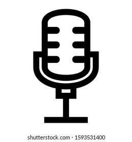 microphone icon isolated sign symbol vector illustration - high quality black style vector icons
