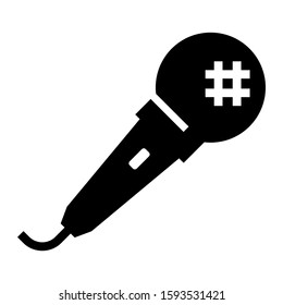 microphone icon isolated sign symbol vector illustration - high quality black style vector icons
