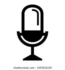 microphone icon isolated sign symbol vector illustration - high quality black style vector icons
