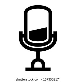 microphone icon isolated sign symbol vector illustration - high quality black style vector icons
