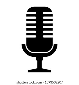 microphone icon isolated sign symbol vector illustration - high quality black style vector icons
