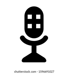 microphone icon isolated sign symbol vector illustration - high quality black style vector icons
