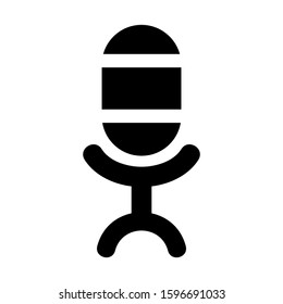 microphone icon isolated sign symbol vector illustration - high quality black style vector icons
