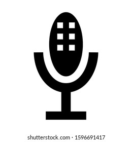 microphone icon isolated sign symbol vector illustration - high quality black style vector icons
