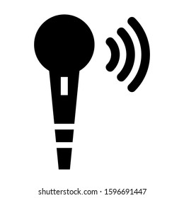 microphone icon isolated sign symbol vector illustration - high quality black style vector icons
