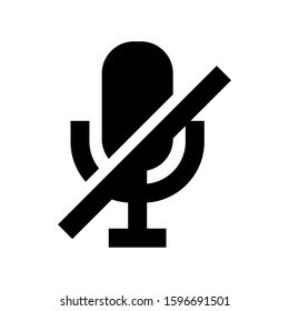 microphone icon isolated sign symbol vector illustration - high quality black style vector icons
