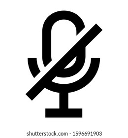 microphone icon isolated sign symbol vector illustration - high quality black style vector icons
