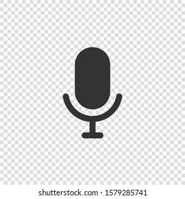  microphone icon isolated. vector illustration